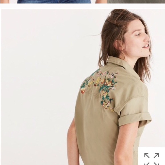 Buy 2 Get 1 Free Madewell Tie Front Safari Shirt - Picture 4 of 6